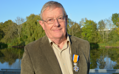 Harrie van Hout (74) Ridder in de Orde van Oranje-Nassau